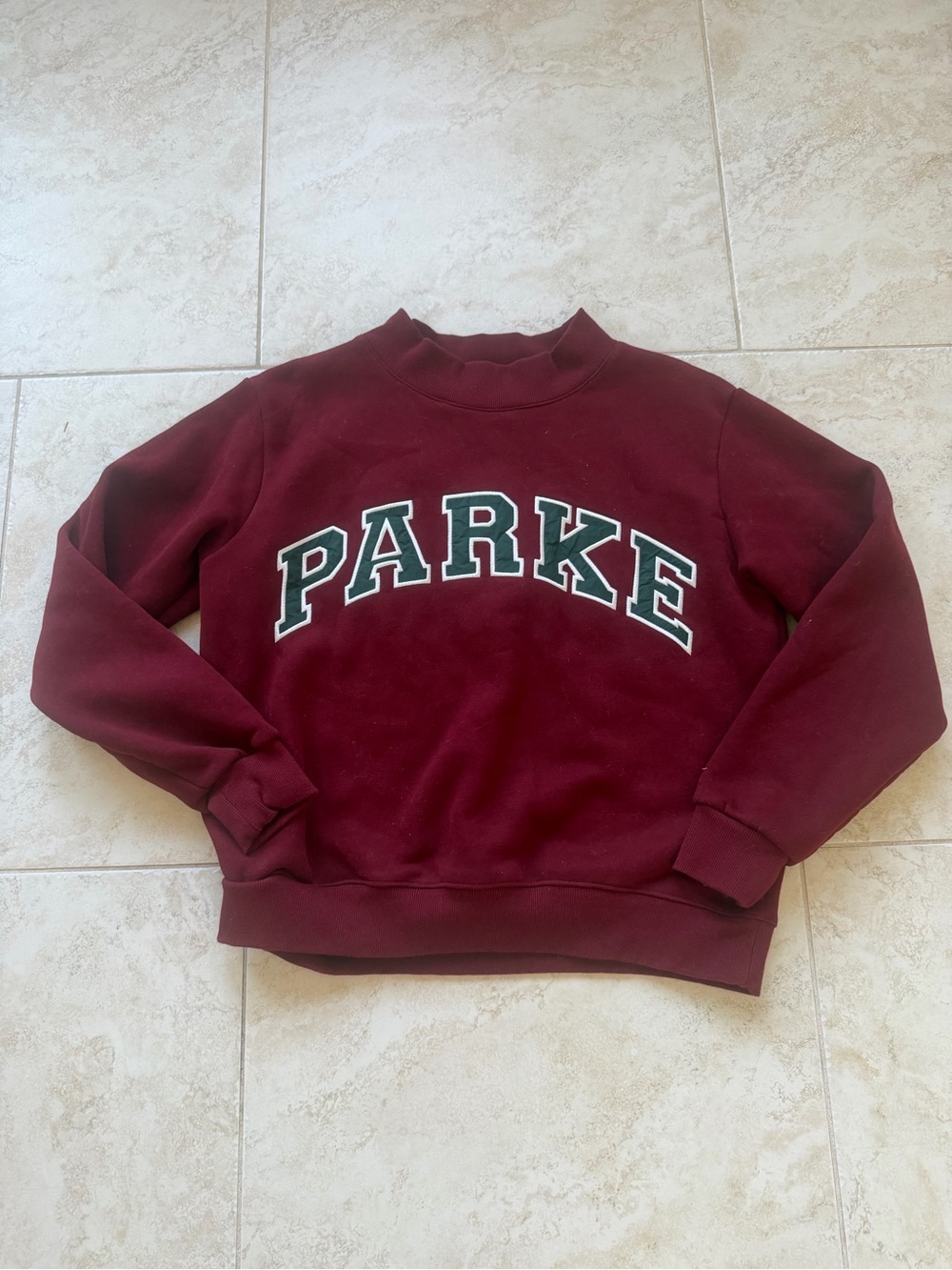 PARKE Mockneck Red Sweatshirt